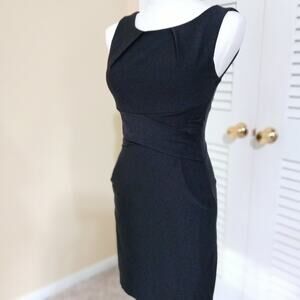 Teeze Me black sleeveless stretch bodycon dress size 1/2